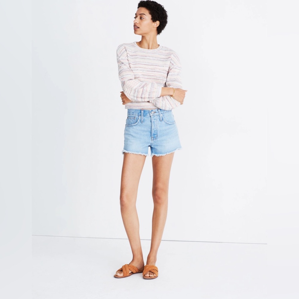 Madewell Relaxed Denim Shorts in Dunwoody Wash